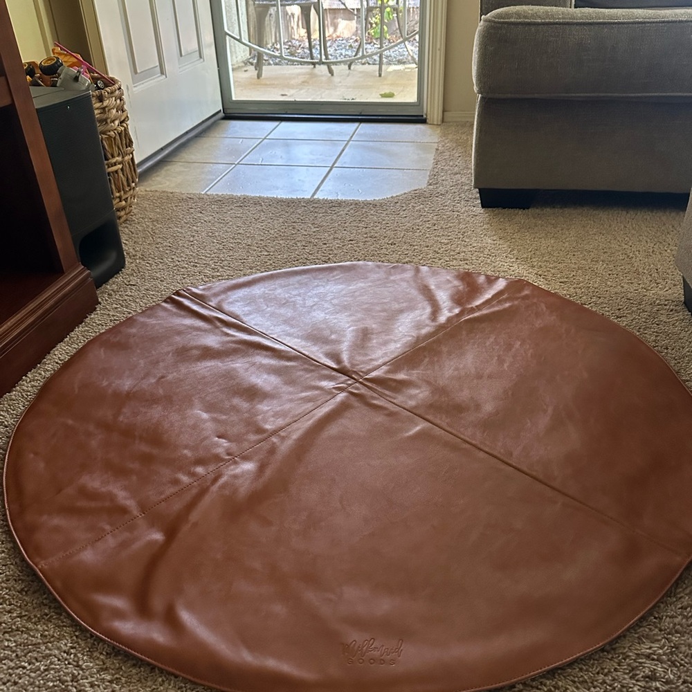 Milkmaid Goods Cognac Reversible Playmat - Terrazzo
